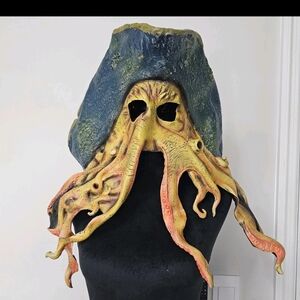 Rare Pirates of the Caribbean Davy Jones mask 2006‎ EUC vintage